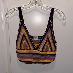 Crop Crochet Tank Top